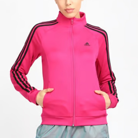 Adidas Pink Track Jacket - Picture 1 of 10